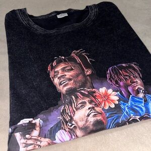 Juice World | Short Sleeve | TEE Shirt | Mens SM | BLK Destructed Wash |